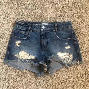 Denim shorts
